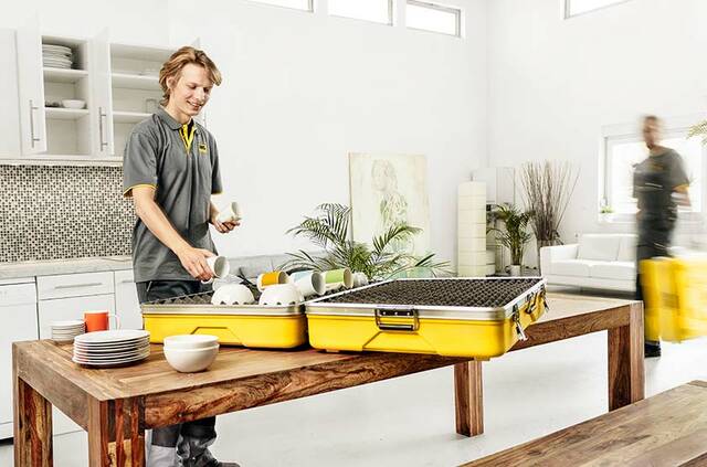 Porzellansafe für einen Umzug